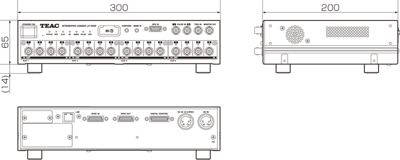 LX-1000 16ch model (AR-LXPA1000 × 4):