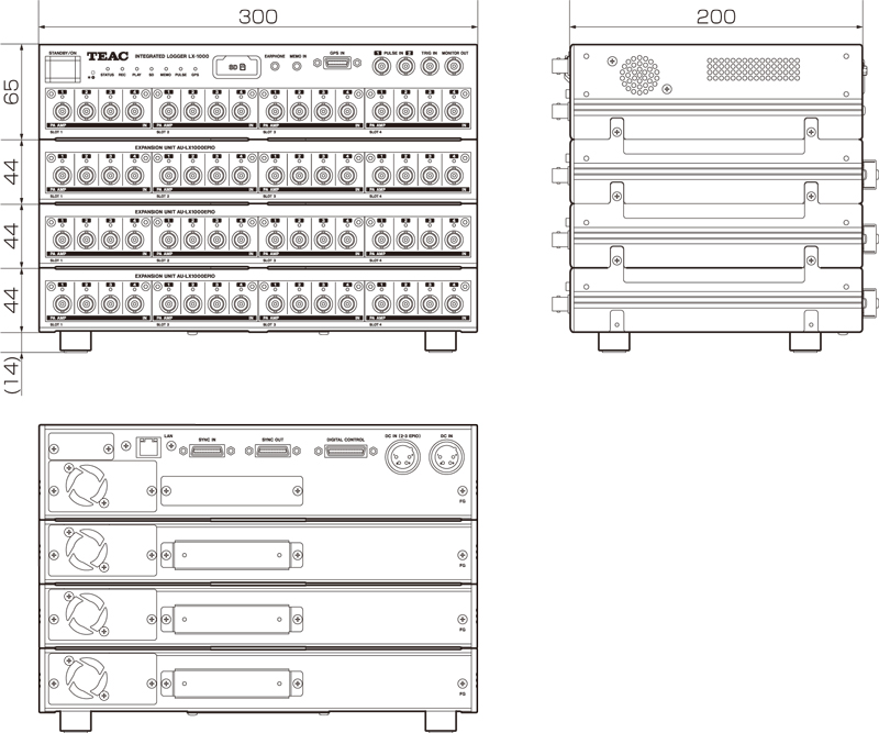 LX-1000 64ch model (AR-LXPA1000 × 16)