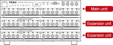 LX-1000 48-channel model (main unit + 2 expansion units)